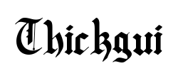 Thickgui - logo
